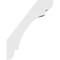 Ekena Millwork 5 1/2-in. W x 14-in. D x 18-in. H Olympic Architectural Grade PVC Knee Brace BRCP055X14X18OLY - alternate 2